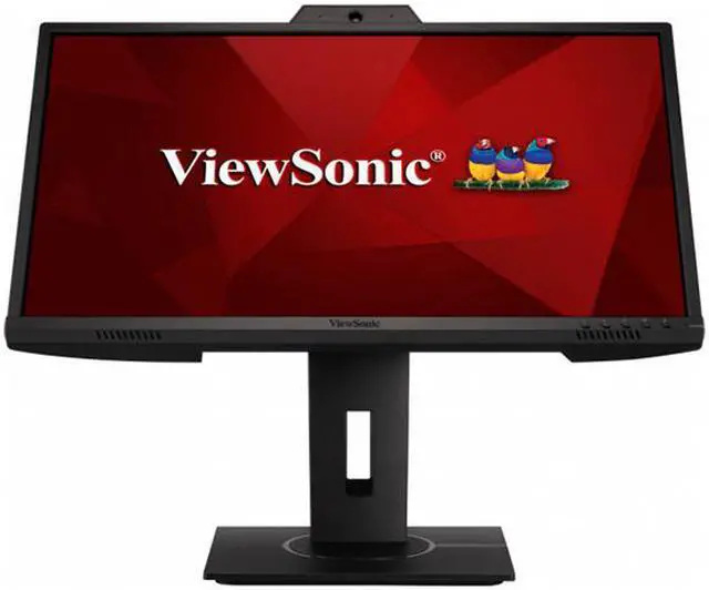 Alt view image 10 of 18 - ViewSonic VG2440V 24 Inch 1080p IPS Video Conferencing Monitor with Integrated 2MP Camera, Microphone, Speakers, Eye Care, Ergonomic Design, HDMI DisplayPort VGA Inputs for Home and Office