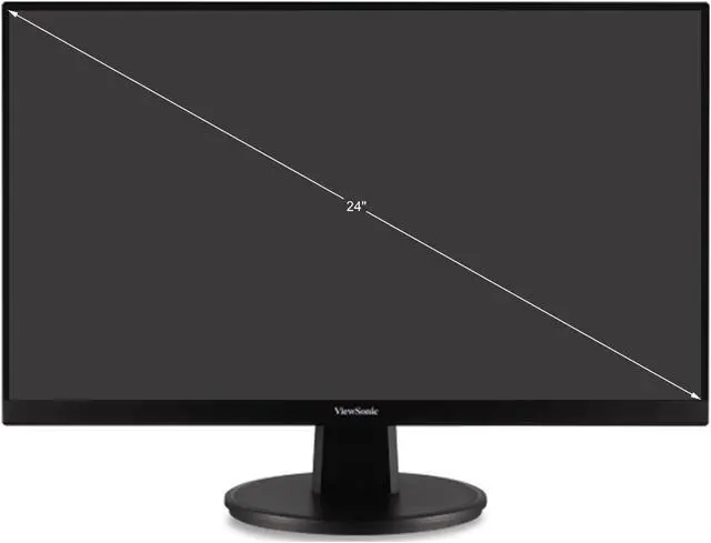 Alt view image 9 of 19 - ViewSonic VA2447-MH 24 Inch Full HD 1080p Monitor with Ultra-Thin Bezel, Adaptive Sync, 75Hz, Eye Care, and HDMI, VGA Inputs for Home and Office