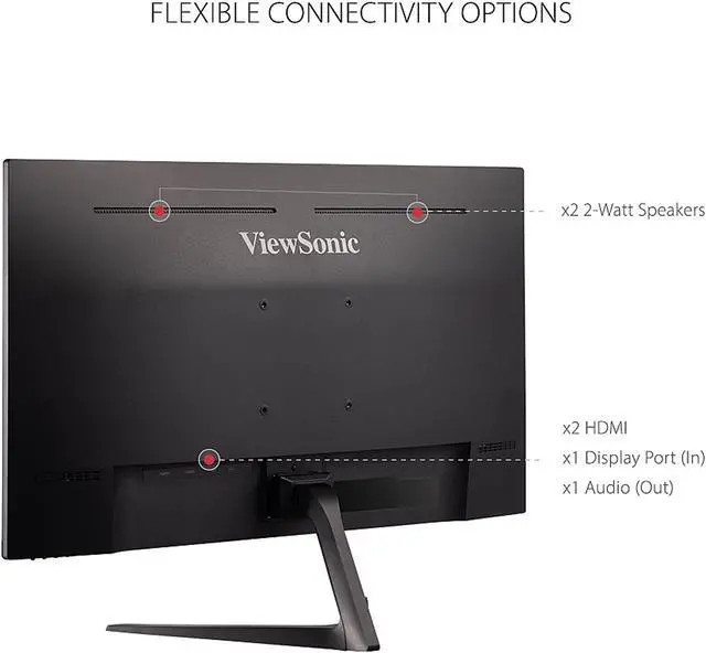 Alt view image 3 of 15 - ViewSonic VX2718-P-MHD 27 Inch Frameless Full HD 1080p 165Hz 1ms Gaming Monitor with Adaptive-Sync Eye Care HDMI and Display Port