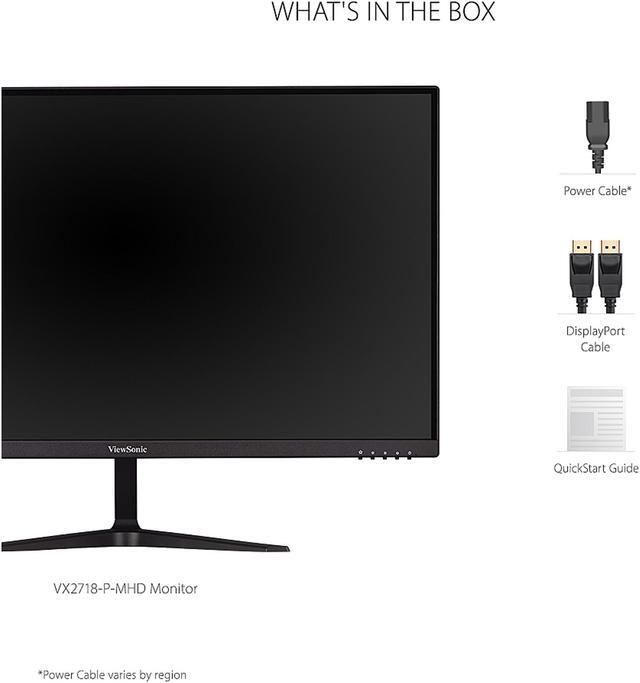 Alt view image 4 of 15 - ViewSonic VX2718-P-MHD 27 Inch Frameless Full HD 1080p 165Hz 1ms Gaming Monitor with Adaptive-Sync Eye Care HDMI and Display Port