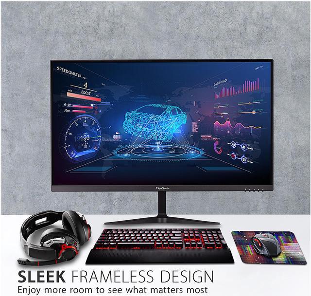 Alt view image 6 of 15 - ViewSonic VX2718-P-MHD 27 Inch Frameless Full HD 1080p 165Hz 1ms Gaming Monitor with Adaptive-Sync Eye Care HDMI and Display Port