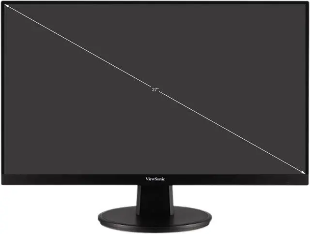Alt view image 9 of 19 - ViewSonic VA2747-MH 27 Inch Full HD 1080p Monitor with Ultra-Thin Bezel, Adaptive Sync, 75Hz, Eye Care, and HDMI, VGA Inputs for Home and Office
