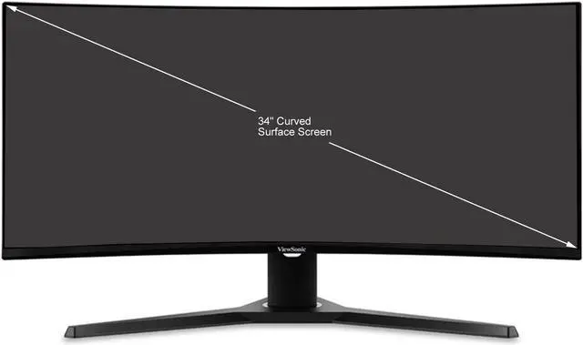 Alt view image 9 of 16 - ViewSonic VX3418-2KPC 34 Inch 21:9 UltraWide WQHD 1440p 144Hz 1ms Curved Gaming Monitor with Adaptive-Sync Eye Care HDMI and Display Port