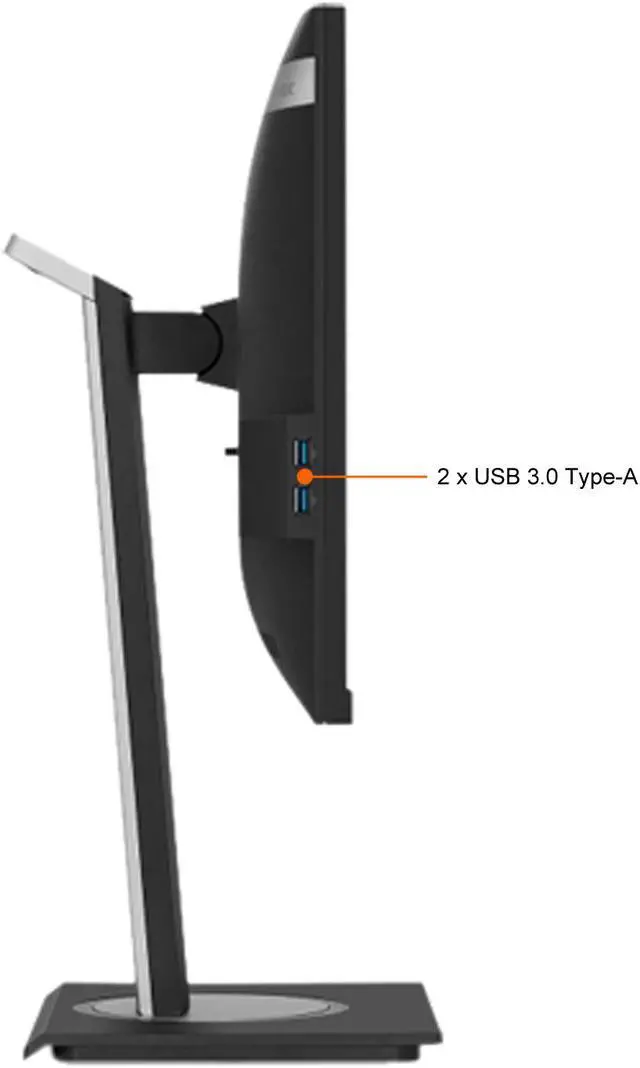 Alt view image 12 of 16 - ViewSonic VG2448A 24 Inch IPS 1080p Ergonomic Monitor with Ultra-Thin Bezels, HDMI, DisplayPort, USB, VGA, and 40 Degree Tilt for Home and Office