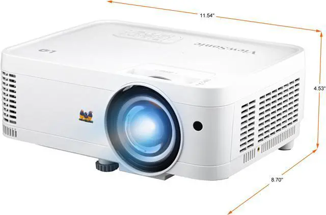 Alt view image 2 of 11 - ViewSonic LS550WH 2,000 ANSI Lumens WXGA Short Throw LED Business/Education Projector