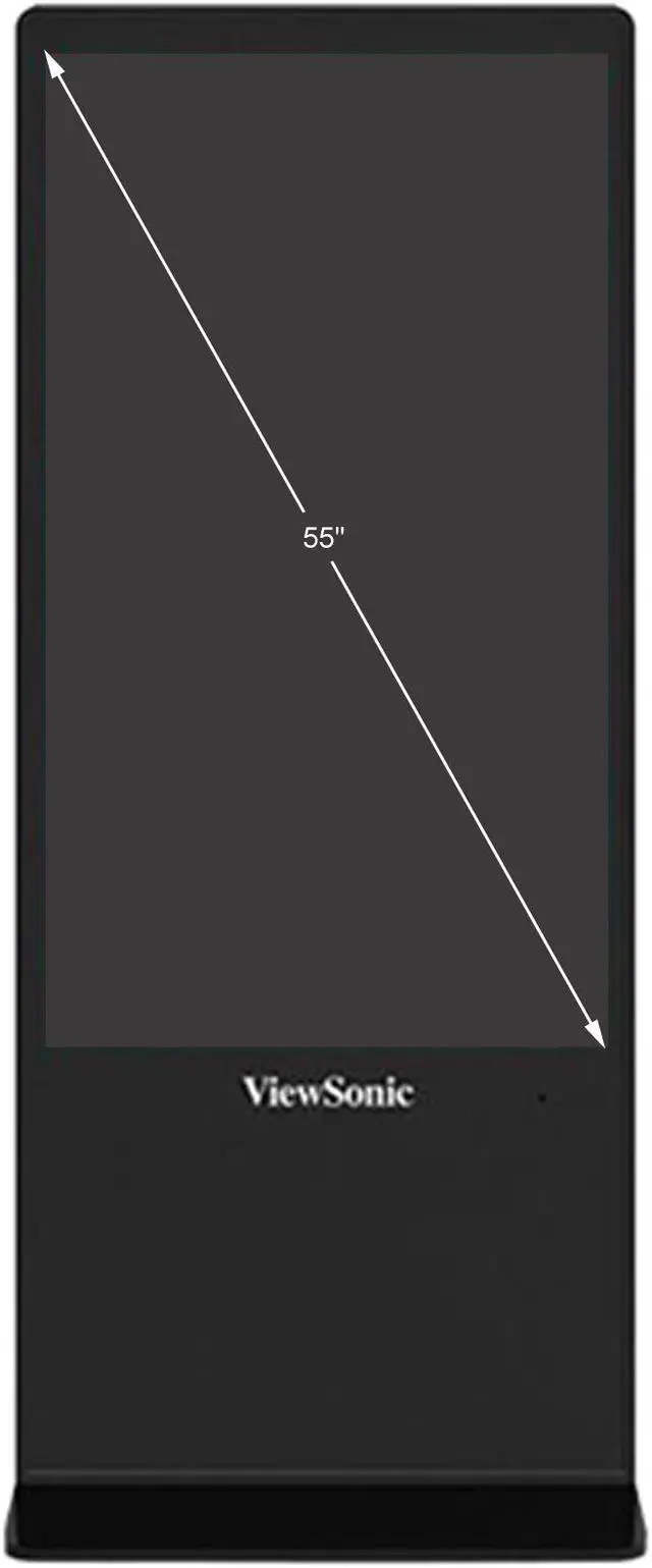 Alt view image 2 of 6 - ViewSonic EP5542 Black Digital Signage Kiosk