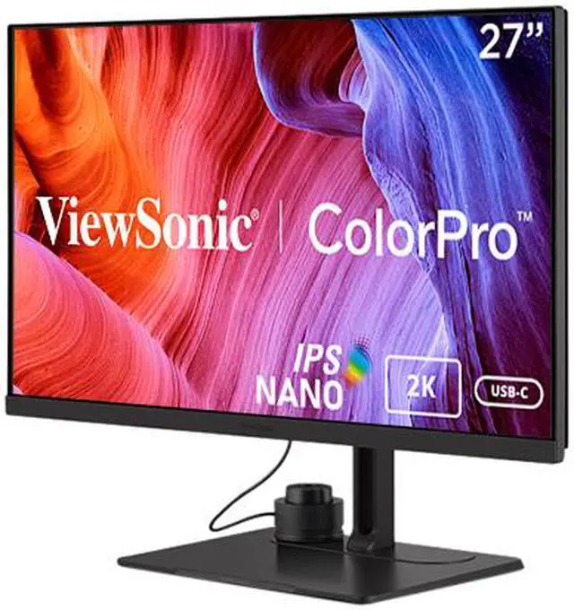 Alt view image 2 of 11 - ViewSonic VP2776 27 Inch 1440p Premium USB-C Monitor with 165Hz, ColorPro Wheel, Pantone Validated, Delta E<2 Color Accuracy, HDMI, USB, DisplayPort for Professional Home and Office