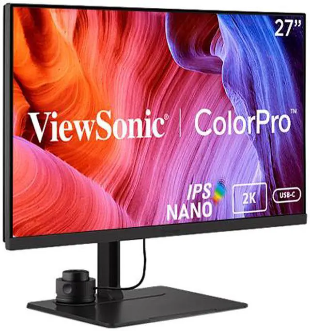 Alt view image 3 of 11 - ViewSonic VP2776 27 Inch 1440p Premium USB-C Monitor with 165Hz, ColorPro Wheel, Pantone Validated, Delta E<2 Color Accuracy, HDMI, USB, DisplayPort for Professional Home and Office