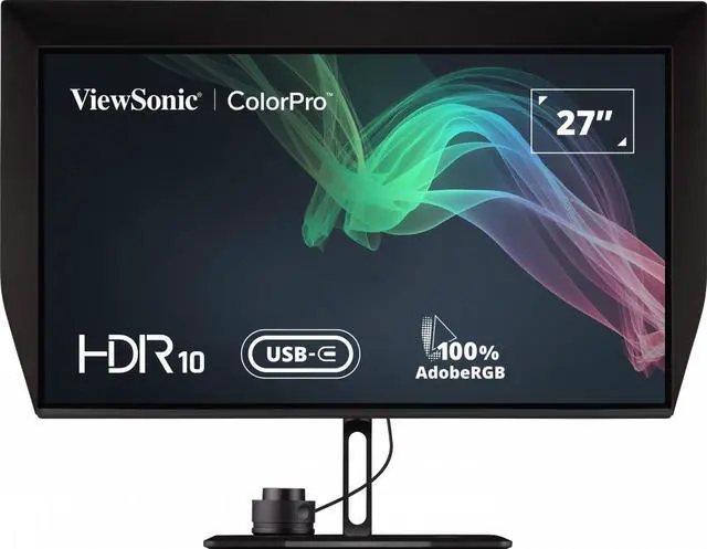 Alt view image 3 of 20 - ViewSonic VP2786-4K 27 Inch Premium IPS 4K USB C Monitor with Integrated Color Wheel, 100% sRGB, 98% DCI-P3, Pantone Validated, 90W Charging, HDMI, DisplayPort for Professional Home and Office