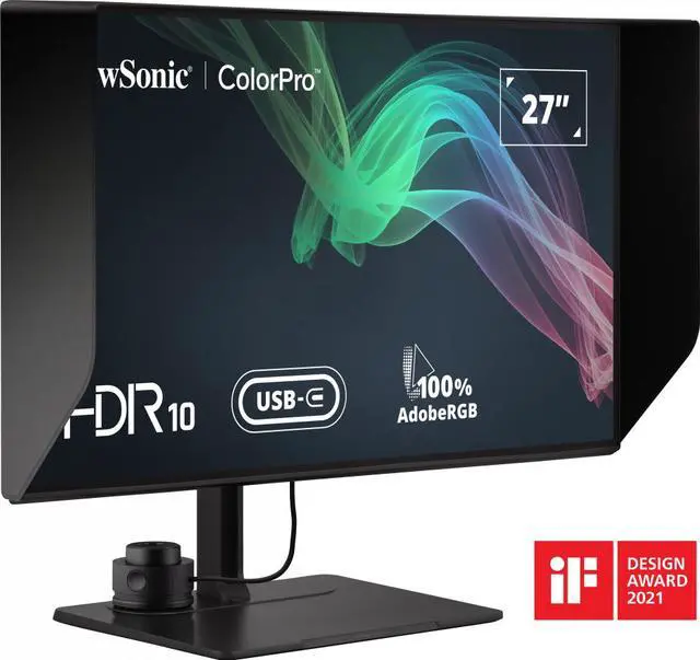 Alt view image 6 of 20 - ViewSonic VP2786-4K 27 Inch Premium IPS 4K USB C Monitor with Integrated Color Wheel, 100% sRGB, 98% DCI-P3, Pantone Validated, 90W Charging, HDMI, DisplayPort for Professional Home and Office