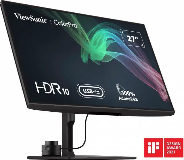 Alt view image 7 of 20 - ViewSonic VP2786-4K 27 Inch Premium IPS 4K USB C Monitor with Integrated Color Wheel, 100% sRGB, 98% DCI-P3, Pantone Validated, 90W Charging, HDMI, DisplayPort for Professional Home and Office