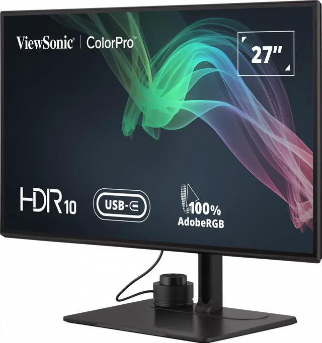 Alt view image 8 of 20 - ViewSonic VP2786-4K 27 Inch Premium IPS 4K USB C Monitor with Integrated Color Wheel, 100% sRGB, 98% DCI-P3, Pantone Validated, 90W Charging, HDMI, DisplayPort for Professional Home and Office