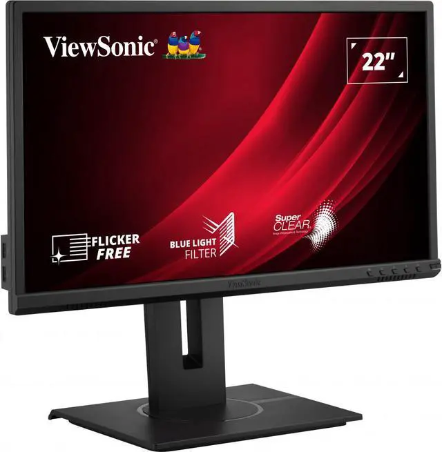 Alt view image 3 of 15 - ViewSonic 22" 60 Hz VA monitors 5 ms VGA:	1 USB 3.2 Type A Down Stream:	4 USB 3.2 Type B Up Stream:	1 3.5mm Audio In:	1 3.5mm Audio Out:	1 HDMI 1.4:	1 DisplayPort:	1 Power in:	3-pin Socket (IEC C14 / CEE22) VG2240
