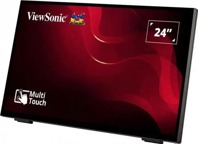 Alt view image 4 of 11 - ViewSonic TD2465 24" (23.8" Actual viewable size) Projected Capacitive Touchscreen Monitor 250 cd/m2 3000:1 Built-in Speakers