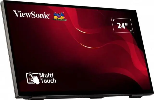 Alt view image 3 of 11 - ViewSonic TD2465 24" (23.8" Actual viewable size) Projected Capacitive Touchscreen Monitor 250 cd/m2 3000:1 Built-in Speakers
