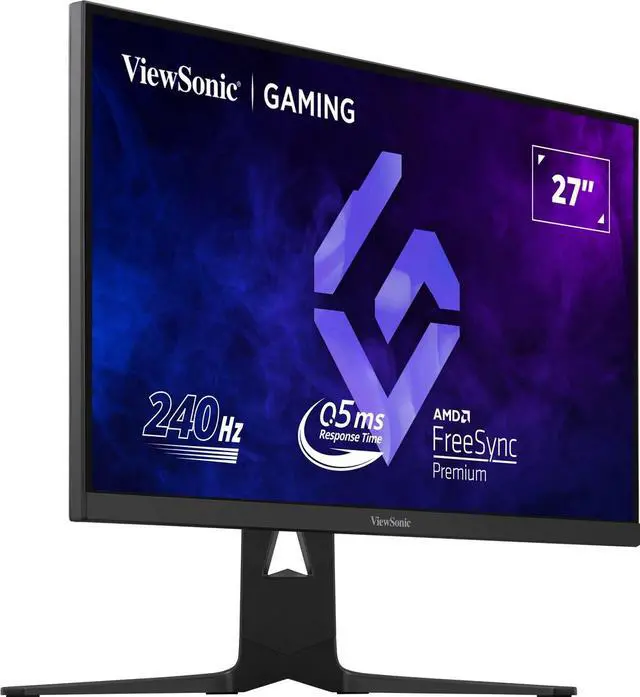 Alt view image 2 of 16 - ViewSonic 27" 240Hz QHD 2560 x 1440 IPS Gaming Monitor with HDMI, DisplayPort, and USB-C