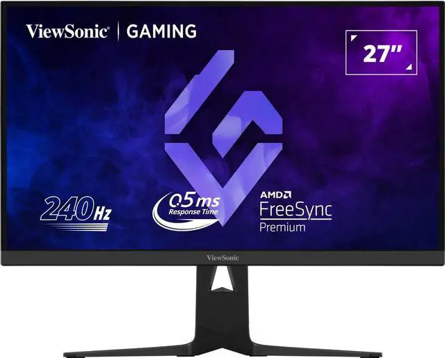 Alt view image 16 of 16 - ViewSonic 27" 240Hz QHD 2560 x 1440 IPS Gaming Monitor with HDMI, DisplayPort, and USB-C