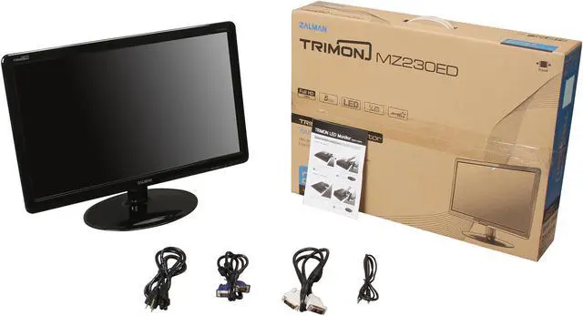 Alt view image 7 of 7 - Zalman 23" LCD Monitor 5 ms D-Sub, DVI MZ230ED