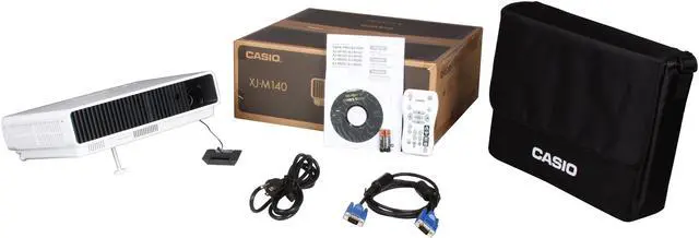 Alt view image 9 of 9 - CASIO XJ-M140 1024 x 768 2.500 lumens DLP Projector 1800:1