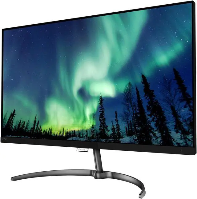 Alt view image 2 of 6 - Philips 276E8FJAB 27" monitor, Quad HD 2560x1440 IPS panel, Ultra Wide-Color 132% sRGB & 114% NTSC coverage, HDMI/DVI-D/VGA, Audio out, HDMI/DisplayPort/VGA, Audio in/out, Built-in speakers, Narrow borders, Flicker-Free, EPEAT Silver