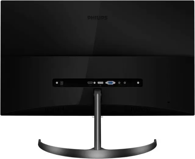 Alt view image 6 of 6 - Philips 276E8FJAB 27" monitor, Quad HD 2560x1440 IPS panel, Ultra Wide-Color 132% sRGB & 114% NTSC coverage, HDMI/DVI-D/VGA, Audio out, HDMI/DisplayPort/VGA, Audio in/out, Built-in speakers, Narrow borders, Flicker-Free, EPEAT Silver