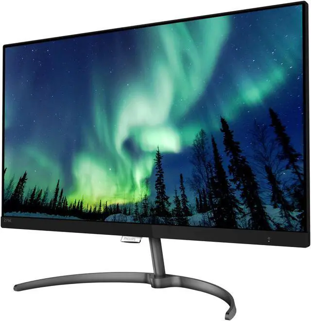 Alt view image 2 of 8 - Philips 276E8VJSB 27" monitor, 4K UHD 3840x2160 IPS, 1 billion+ colors, UltraNarrow borders, LowBlue, MultiView, DispalyPort/2xHDMI 2.0