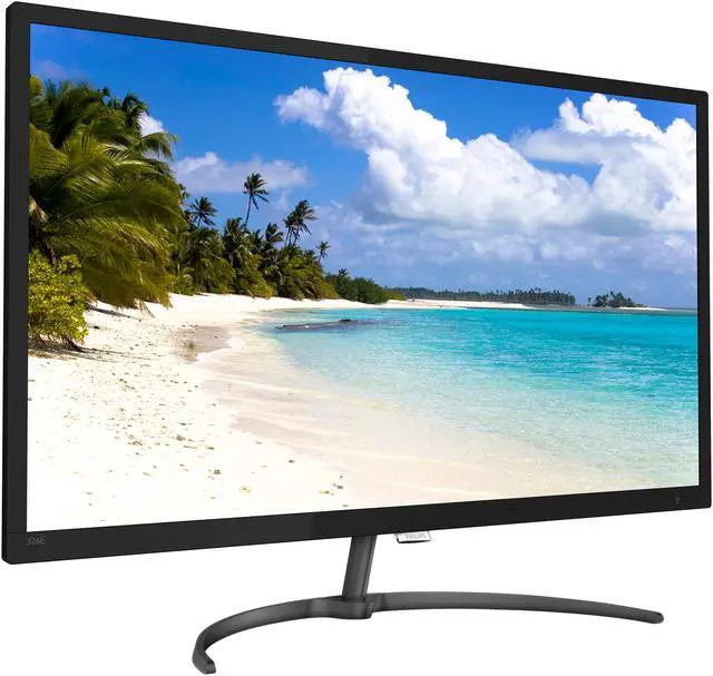 Alt view image 3 of 6 - Philips 326E8FJSB/27 31.5" 2560x1440 QHD 2K VGA DVI-D DisplayPort HDMI AMD FreeSync Flciker-Free Low Blue Light LED LCD Monitor