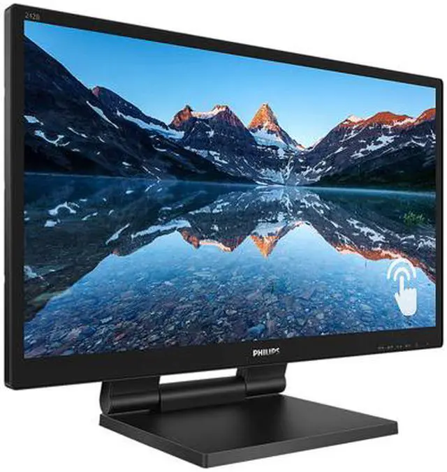 Alt view image 3 of 6 - Philips 242B9T 24" Touch screen monitor, Full HD IPS, 10-point capacitive touch, HDMI/DVI-D/DisplayPort/VGA, USB 3.1, Speakers, IP54 dust and water resistant, Win10/Android compatible