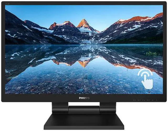 Alt view image 2 of 6 - Philips 242B9T 24" Touch screen monitor, Full HD IPS, 10-point capacitive touch, HDMI/DVI-D/DisplayPort/VGA, USB 3.1, Speakers, IP54 dust and water resistant, Win10/Android compatible
