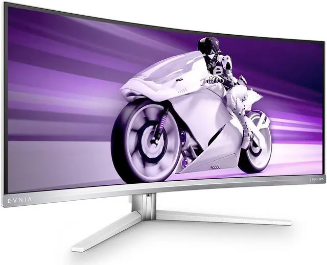 Alt view image 4 of 15 - PHILIPS Evnia 34M2C8600 QD OLED Curved Gaming Monitor w/UltraWide WQHD Resolution, 175Hz, AMD FreeSync Premium Pro, USB-C Docking, Height Adjustable, 4-Year Advance Replacement, Xbox PS5 Switch