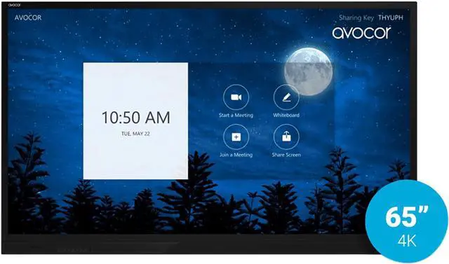 Main image of Avocor AVE-6530-A 65" IntelliTouch Touchscreen Monitor 370 cd/m2 4000:1 Built-in Speakers