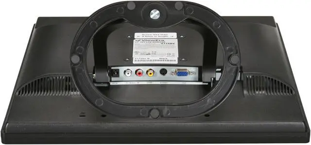 Alt view image 7 of 8 - ViewEra V172SV-B Black 17" 8ms LCD Video Monitor 300 cd/m2 500:1 Built-in Speakers&Composite video