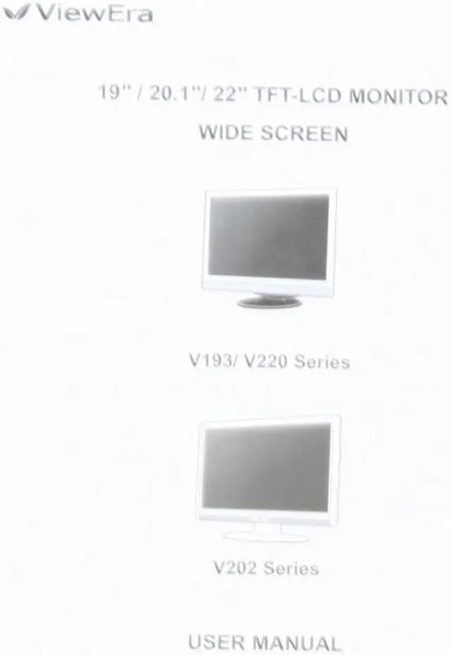 Alt view image 8 of 10 - ViewEra 22" Active Matrix, TFT LCD WSXGA+ LCD Monitor 5ms(GTG) D-Sub, DVI-D V220D-B