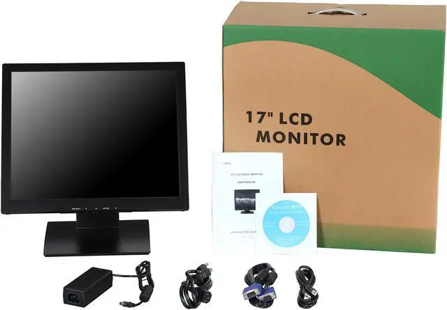 Alt view image 9 of 9 - ViewEra V177TP Black 17" USB 5-wire Resistive Touchscreen Monitor 250 cd/m2 500:1