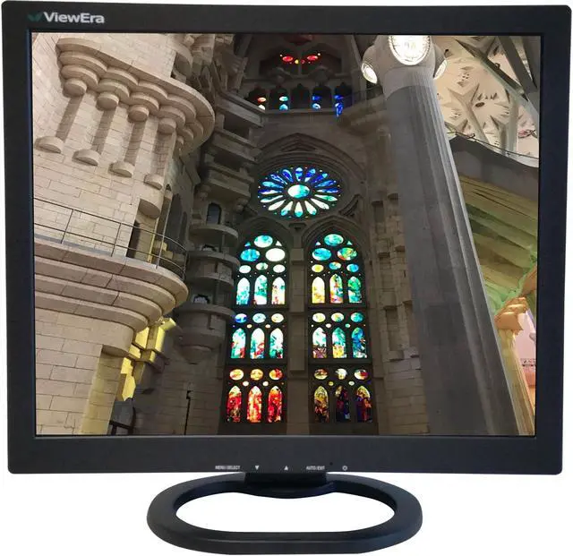 Main image of ViewEra V172SV2 Black 17" LCD/LED Video Monitor, 250cd/m2, 1000:1, Composite Video, S-Video, D-Sub