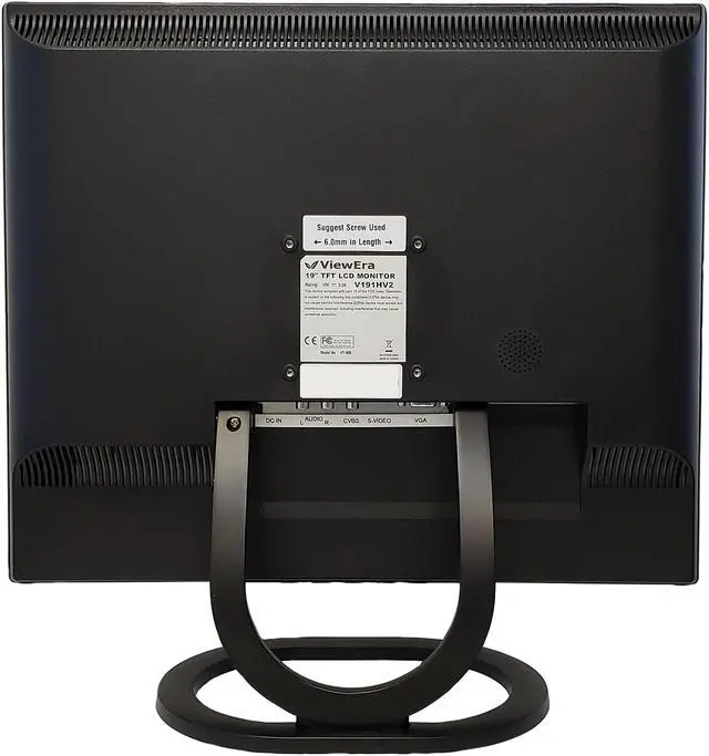 Alt view image 4 of 7 - ViewEra V191HV2 19" SXGA 1280 x 1024 VGA S-Video Composite Video Built-in Speakers LCD Monitor