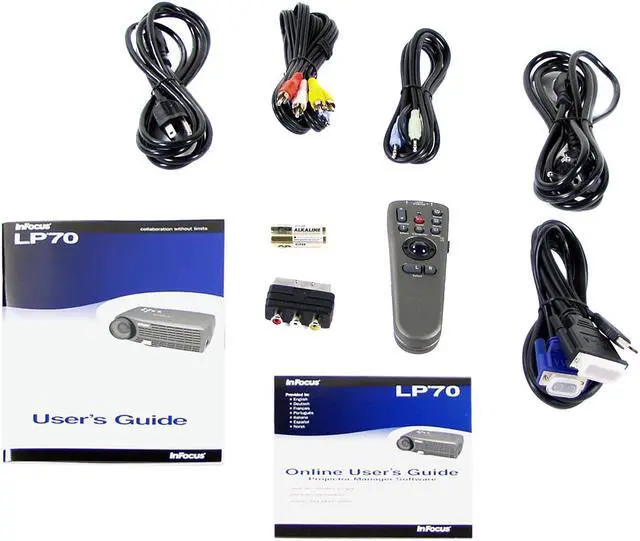 Alt view image 4 of 5 - InFocus LP70 3LCD Projector