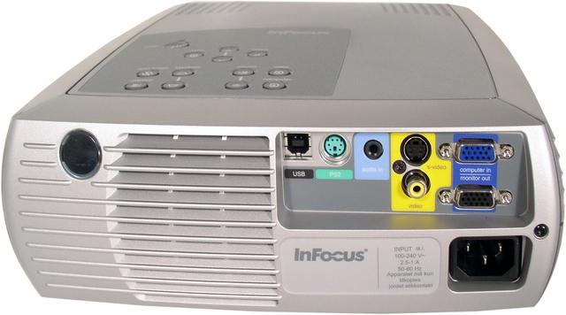 Alt view image 3 of 5 - InFocus LP240 800 x 600 1000 max ANSI lumens LCD Projector 400:1