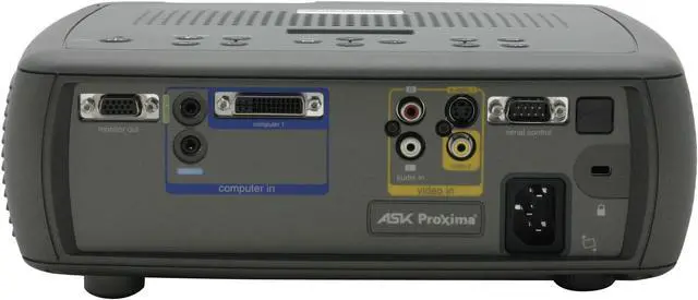 Alt view image 5 of 10 - ASK Proxima C160 1024 x 768 1700 Max ANSI lumens LCD Projector 400:1
