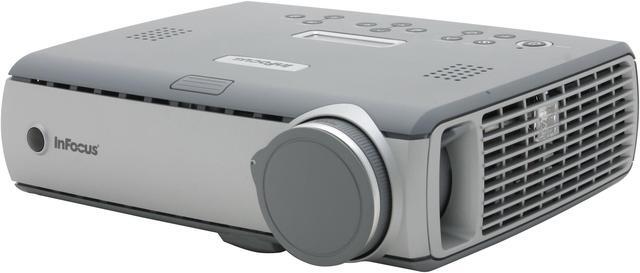 Alt view image 3 of 9 - InFocus LP600 1024 x 768 2000 max ANSI lumens (standard mode), 1500 max ANSI lumens (whisper mode) DLP Projector 1000:1