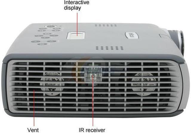 Alt view image 6 of 9 - InFocus LP600 1024 x 768 2000 max ANSI lumens (standard mode), 1500 max ANSI lumens (whisper mode) DLP Projector 1000:1