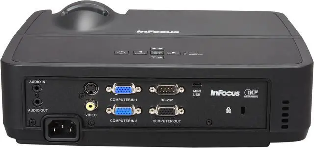 Alt view image 5 of 7 - InFocus IN114 1024 x 768 High Bright: 2700 max ANSI lumens Eco Mode: 2160 max ANSI lumens DLP Projector 3000:1