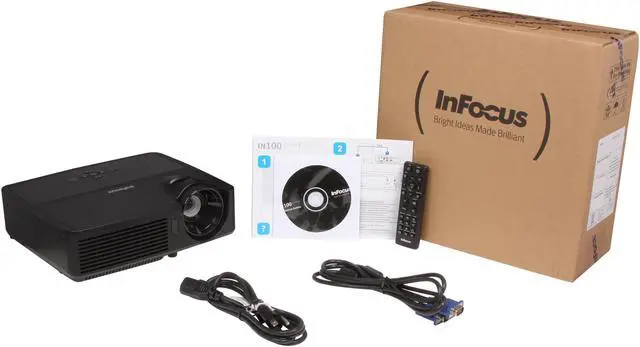Alt view image 8 of 8 - InFocus IN116 WXGA 1280 x 800, 2700 Lumens, Slim Design & Lightweight, HDMI Input, BrilliantColor Tech, 3D Ready DLP Projector