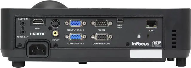 Alt view image 5 of 8 - InFocus IN2124 1024x768 XGA 3200 ANSI Lumens, RJ-45 LAN Control/Display, HDMI 1.4 Input, AMX Device Discovery, 3D Ready DLP Projector