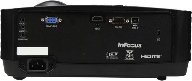 Alt view image 4 of 7 - InFocus SP1080 1080P 1920 x 1080 3500 Lumens, Contrast Ratio 25,000:1, Zoom Ratio of 1.22:1, Automatic Keystone Correction, Instant on/off, Programmed Dimming, User PIN, DLP 3D Home Theater Projector