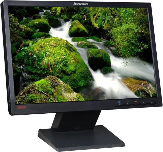 Alt view image 3 of 8 - Lenovo 19" 60 Hz LCD Monitor 5 ms D-Sub, DVI-D ThinkVision L194