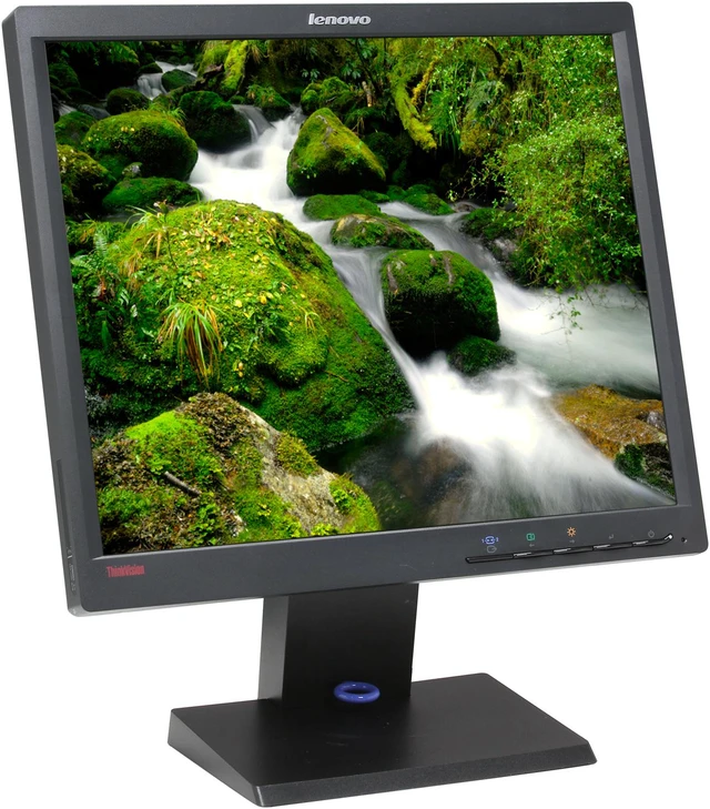 Alt view image 3 of 8 - Lenovo 17" LCD Monitor 5 ms D-Sub, DVI-D ThinkVision L1711p
