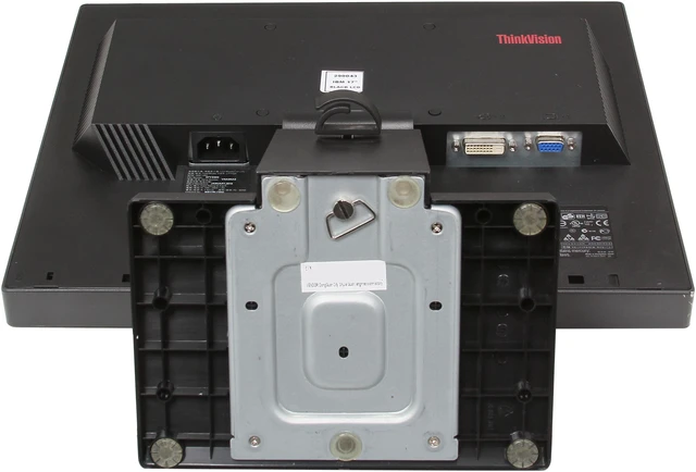 Alt view image 7 of 8 - Lenovo 17" LCD Monitor 5 ms D-Sub, DVI-D ThinkVision L1711p