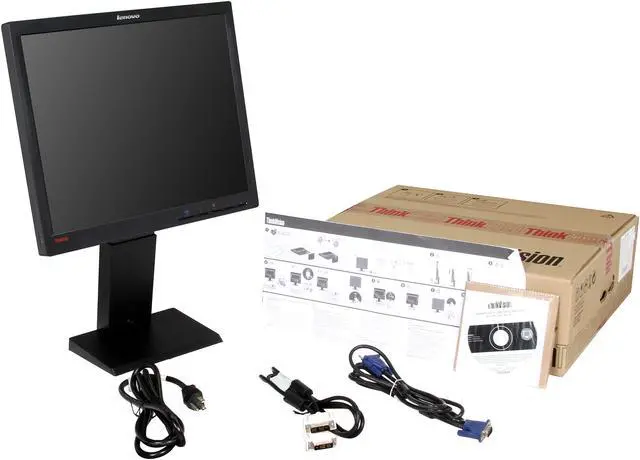 Alt view image 9 of 9 - Lenovo 17" LCD Monitor ThinkVision L1711p (1P78Y1160)