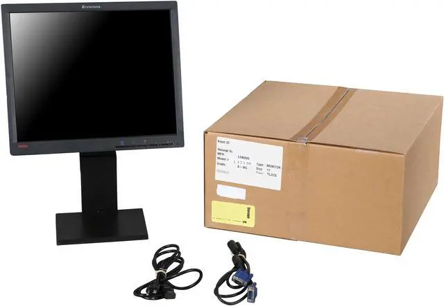 Alt view image 9 of 9 - Lenovo Thinkvision L1711p 5ms Height & Tilt Adjustable LCD Monitor